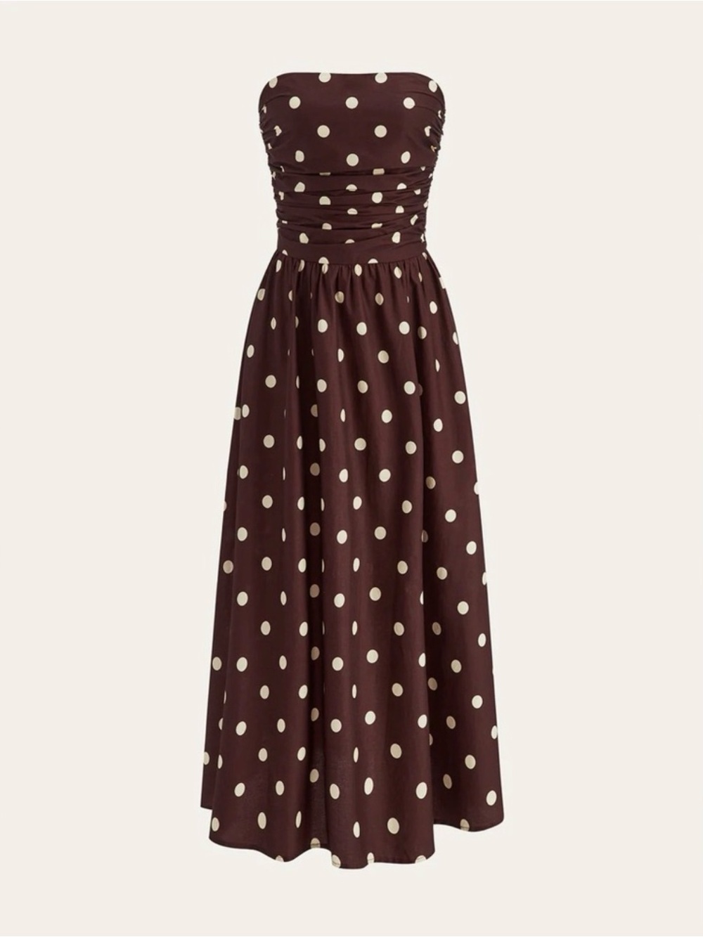 Commense White Strapless Dress